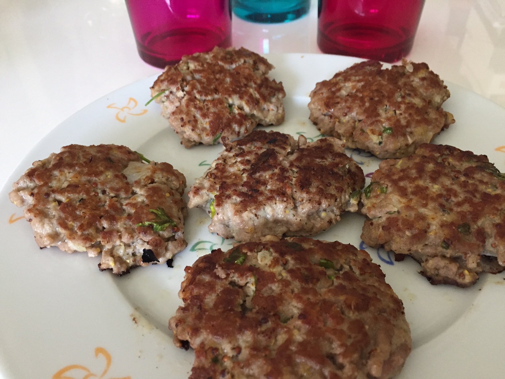 Hamburguesas caseras de vacuno y cerdo