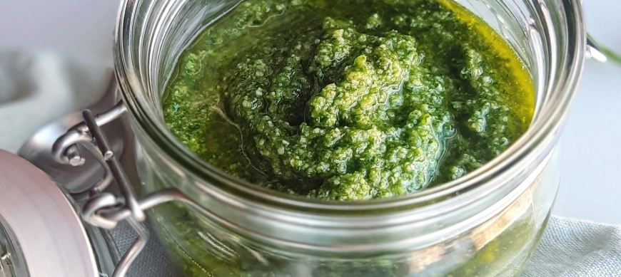 PESTO DE RÚCULA Y AVELLANAS, la alternativa económica con Thermomix