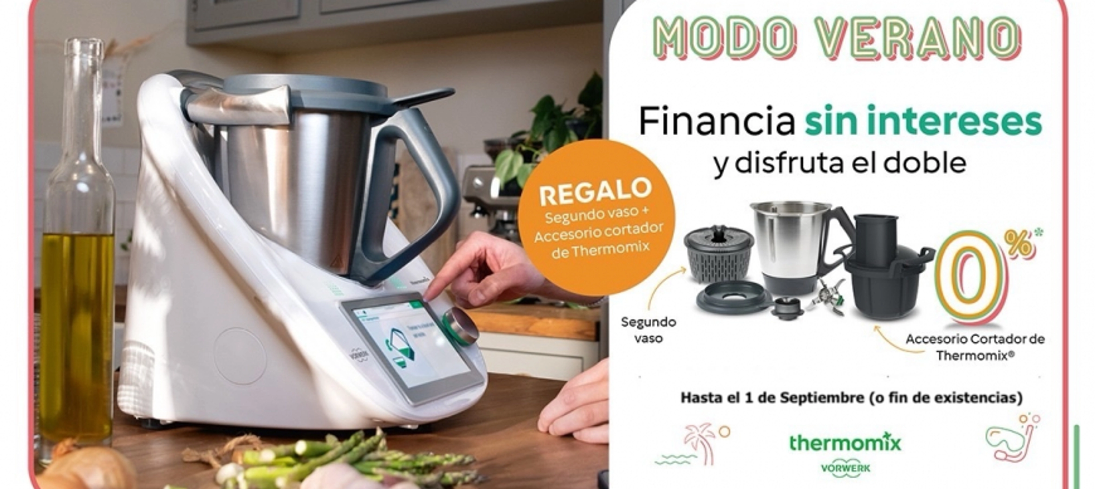 Thermomix TM6 al 0% y con REGALOS (2º vaso y accesorio cortador)