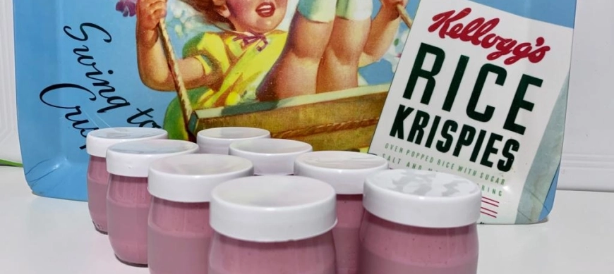 Petit Suisse caseros de fresa con Thermomix