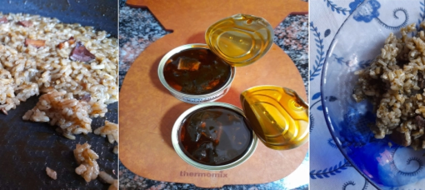 ARROZ SECO CON 2 LATAS DE CALAMARES EN SU TINTA