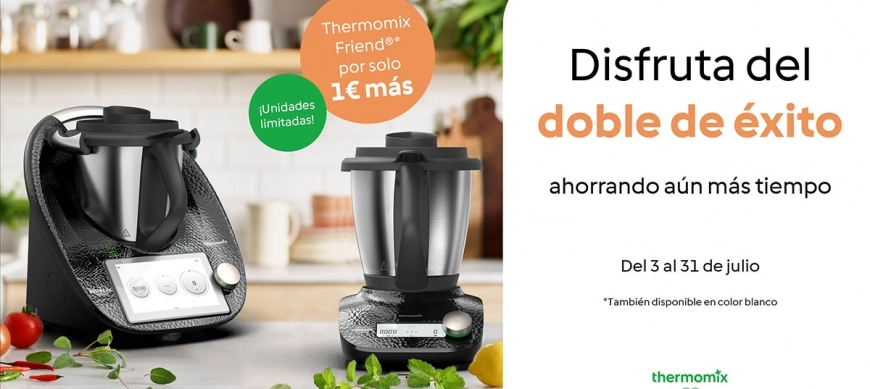 Disfruta del doble de éxito, ahorrando más tiempo en la cocina con Thermomix