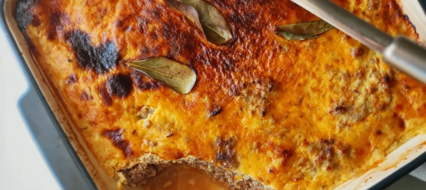 PASTEL DE CARNE CON ESPECIAS (Bobotie)