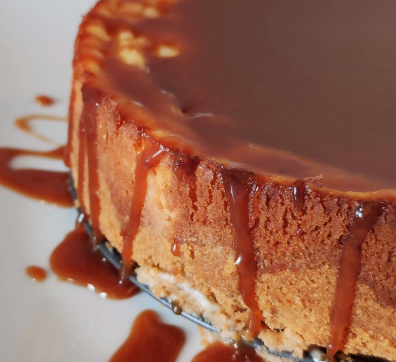 Cheescake con Toffee salado.