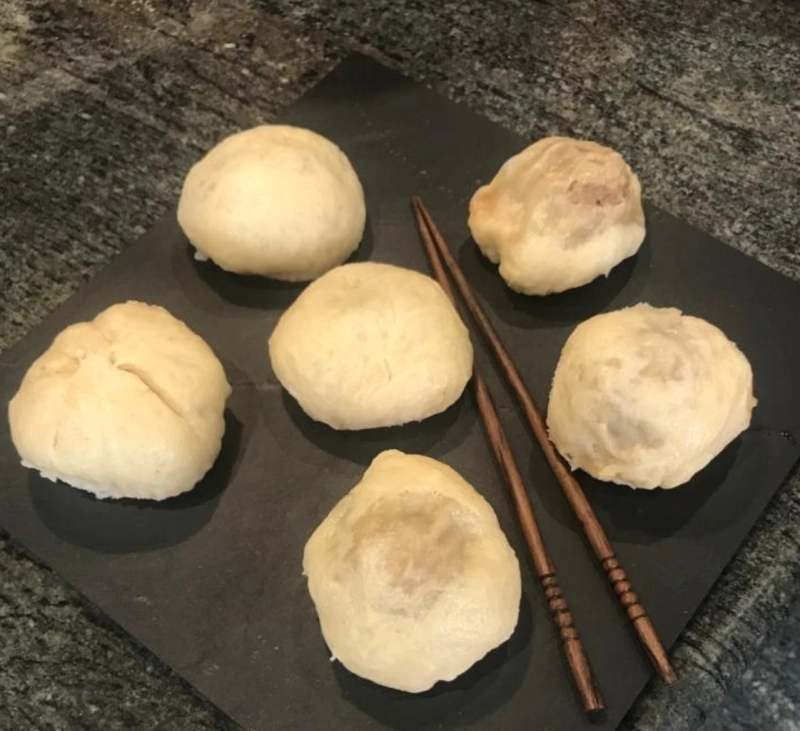 Panecillos al vapor rellenos de carne de cerdo (Baozi) TM31, TM5, TM6