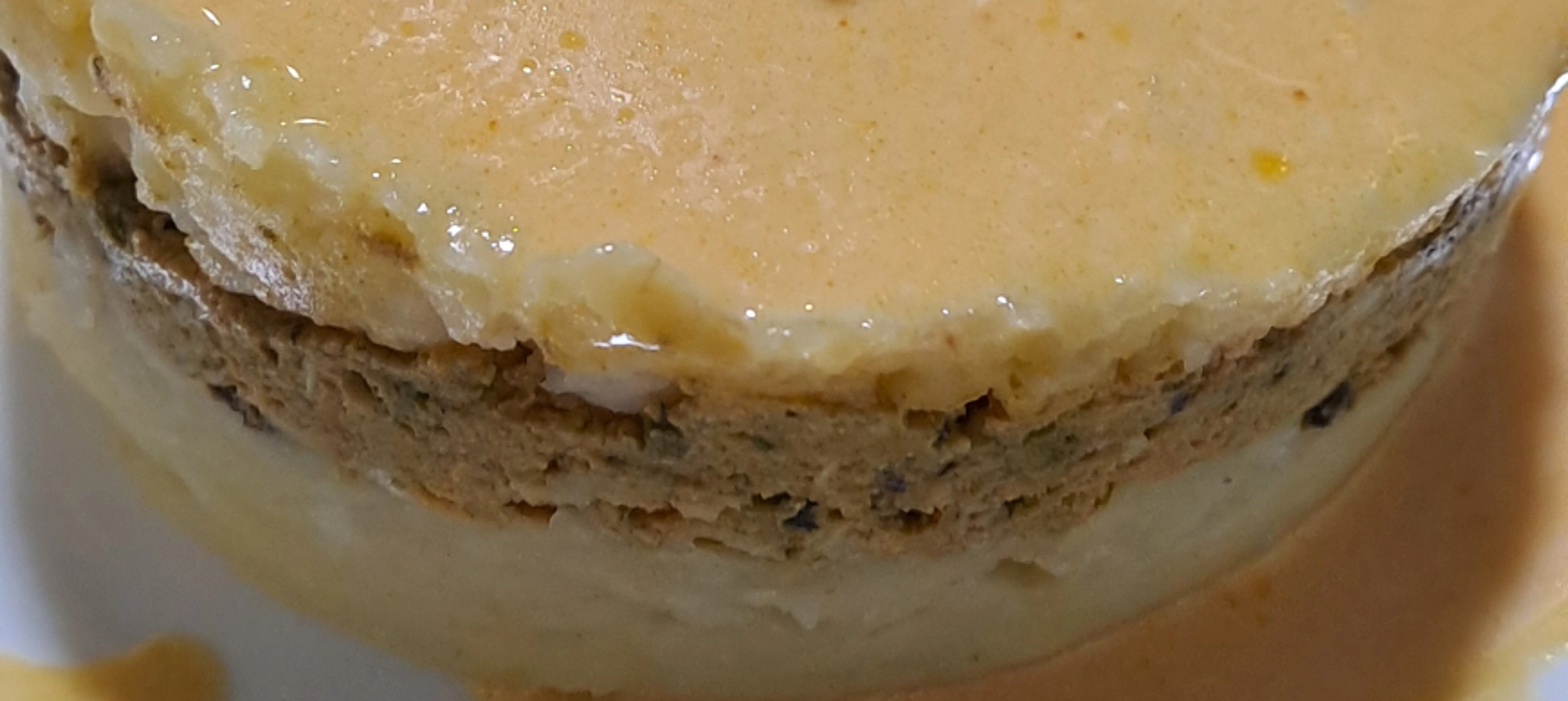 Timbal de patata y mejillones