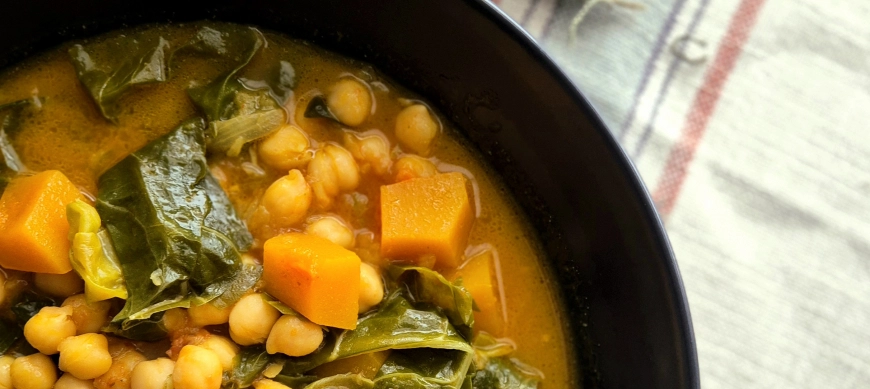 CURRY DE GARBANZOS CON CALABAZA