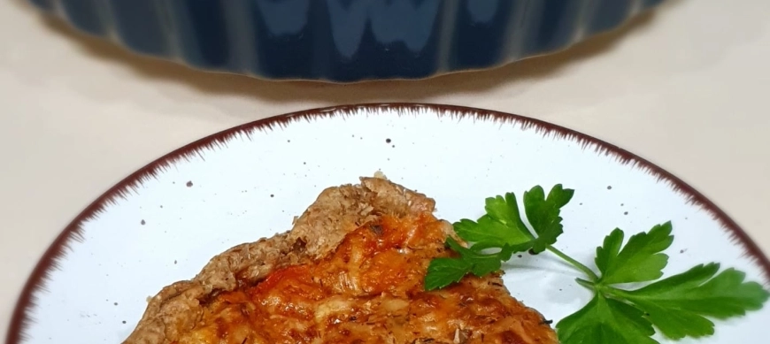 Quiche de tomate y atún