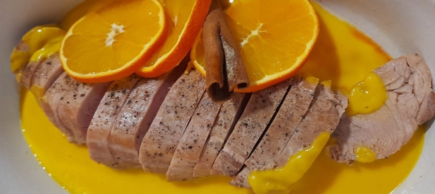 SOLOMILLO CON SALSA DE NARANJA Y CANELA