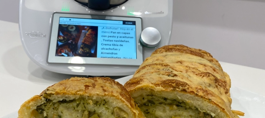 PAN DE PESTO CON ACEITUNAS