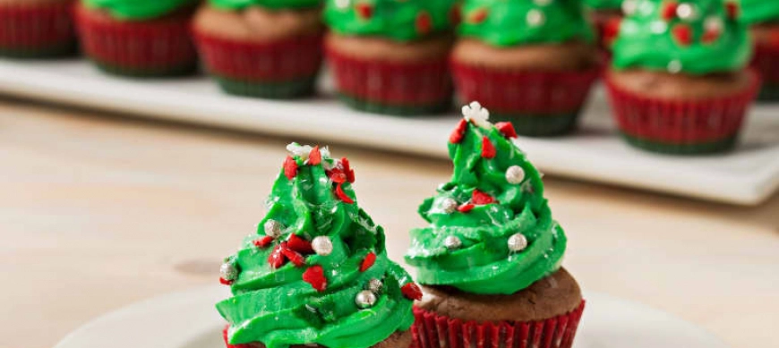 Minicupcakes de Navidad