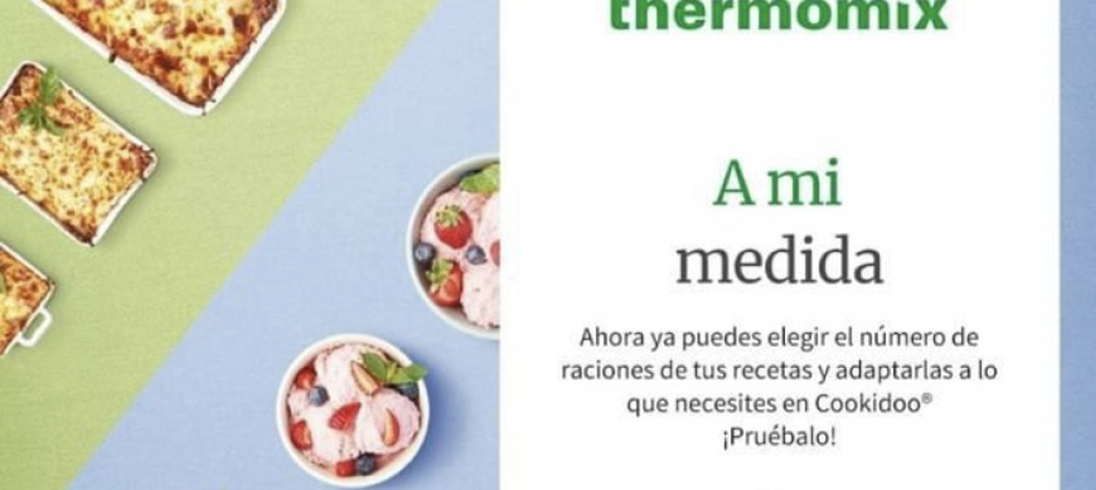 Modifica las raciones de tus recetas Cookidoo