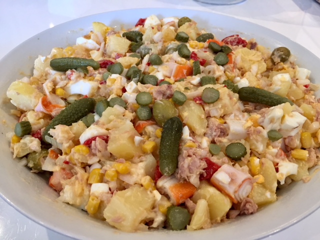 Picadillo palitos de cangrejo receta