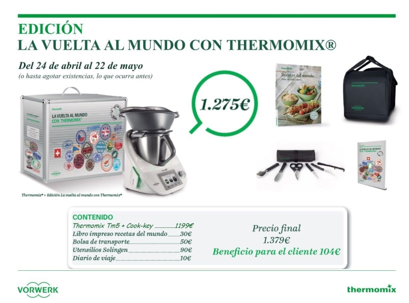 La vuelta al mundo con Thermomix® . Hasta el 29 de mayo.