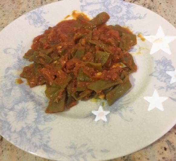 Judías verdes con Tomate - Mi cena estrella del verano
