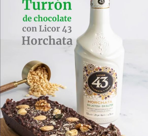 Turrón de chocolate con Licor 43 de horchata TM31, TM5, TM6