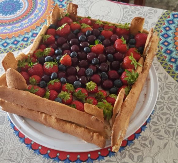 Tarta caja de fruta by Montse con.Thermomix®
