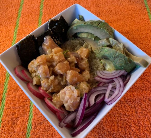 POKE DE QUINOA CON SALMON BY CLARA CON Thermomix®