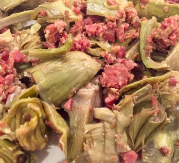 Alcachofas con Jamón con Thermomix®