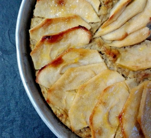 Tarta de manzana con harina de avena en Thermomix® 