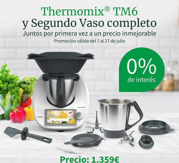 ¡Thermomix® con doble vaso y al 0% de intereses!